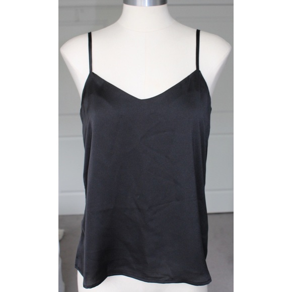 Silky Black Tank Top - Picture 1 of 3